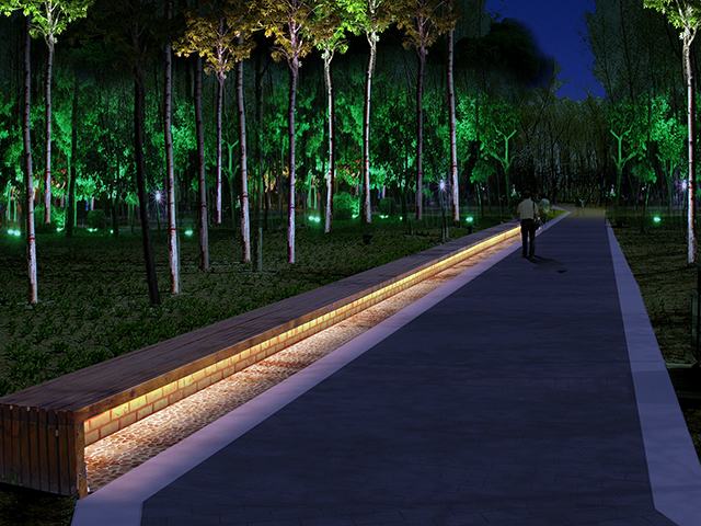 公園樹木、綠地、花壇、步道、入口照明設計要求(圖1)